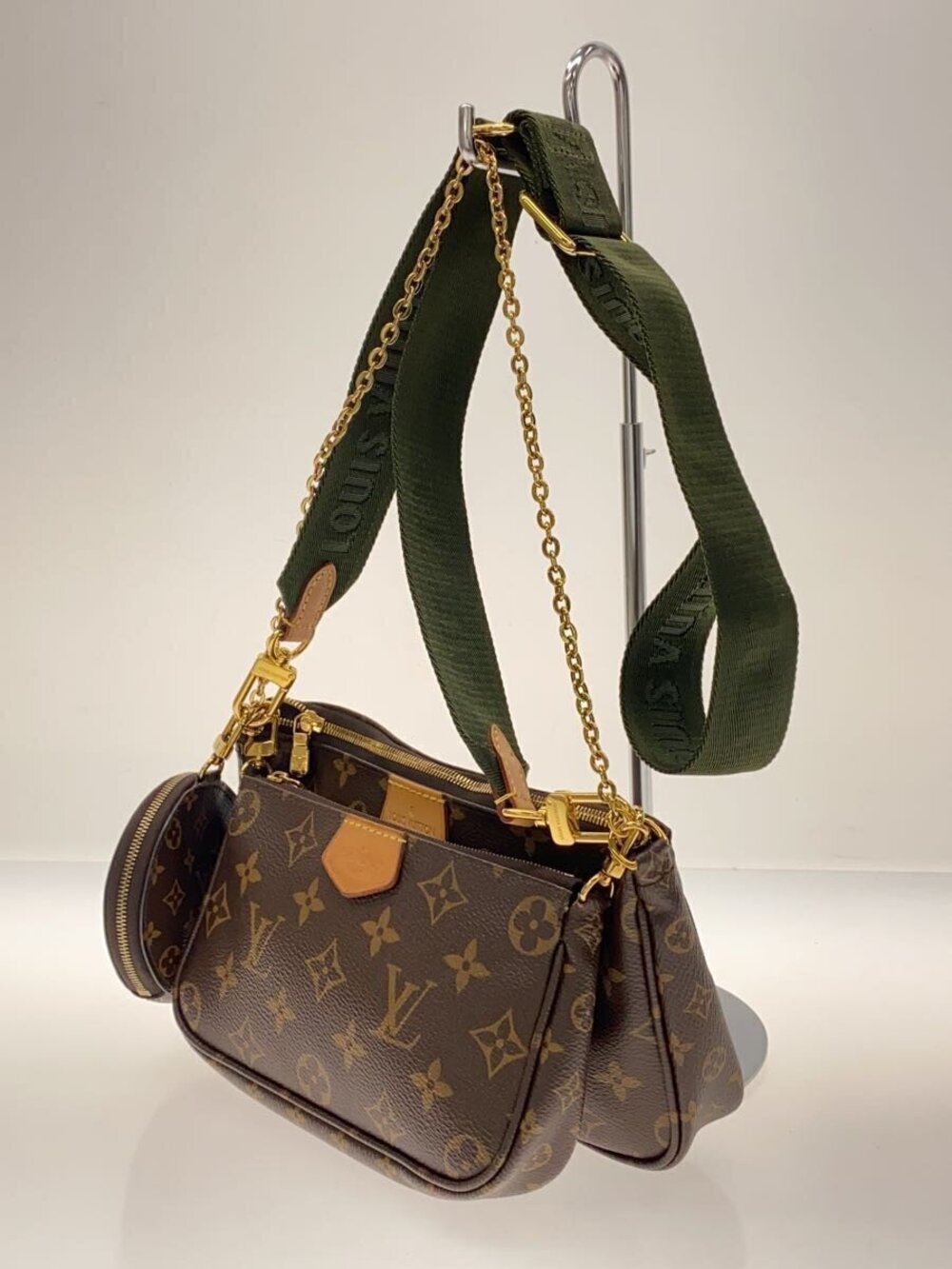 Louis Vuitton Brown Multi Canvas Monogram Pochette Accessoires Brown